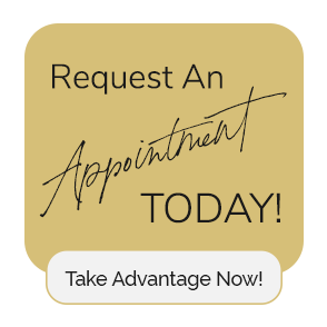 Golden "Request An Appointment" Button With Black Text